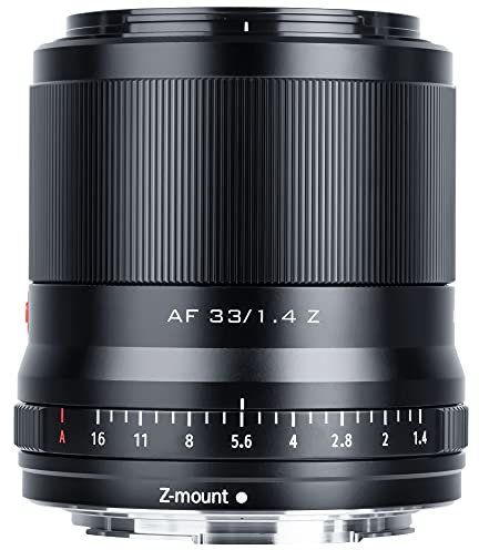 VILTROX 33mm F1.4 Z-Mount Objektiv APS-C Autofokus Große Blende Prime-Objektiv Weitwinkel-Unterstützung Eye-AF-Objektiv Kompatibel für Nikon Mirrorless Camera Zfc Model Z5 Z6 Z7 Z50 Z6Ⅱ Z7Ⅱ