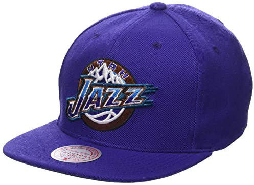 Mitchell & Ness Utah Jazz Purple Team Ground 2.0 Snapback HWC Cap Kappe Basecap