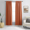 DONREN Patio Door 108 Inches Long Curtain Panels - Ceiling to Floor Extra Long Drape Curtains Window Treatment for Sliding Glass Door (Burnt Orange,2 Pieces,W 52 x L108 inches)