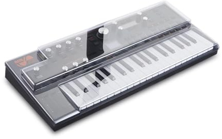 Decksaver Cover for ASM Hydrasynth Explorer - Super-Durable Polycarbonate Protective lid in Smoked Clear Colour, Made in The UK - The Producers' Choice for Unbeatable Protection
