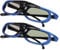 2Pcs DLP Link 3D Glasses, 144Hz Rechargeable Active Shutter Glasses for All DLP Link 3D Projectors, Built in 80 mAh Battery, for XGIMI ZX4 H1, for JMGO G1 G3 X1, for Acer, for Optoma