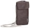 Zwei Handytasche zum Umhängen Mademoiselle.M MP30 Smartphone-Etui & Geldbörse 2-in-1, umlaufender Reißverschluss, längenverstellbarer Riemen, Mini-Handtasche 19 x 10 x 3 cm (Chocolate)