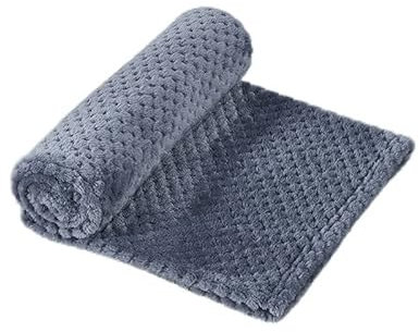 WEASHUME Flauschige Hundedecke Katzendecke 100x80cm Kuscheldecke Waschbar Super Softe Warme und Weiche Deck für Haustier Hunde Katzen, Grau