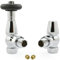 Hot Flow | Jordan Angled Thermostatic Radiator Valve 10mm Compression (Chrome)