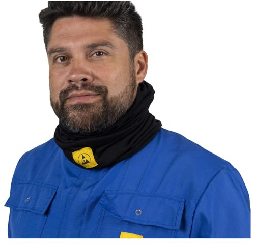 WETEC ESD-Schal (ESD Schal Wickelschal Winter Halstuch) typischer Ableitwiderstand: Rg=10^6-10^7 Ohm/Farbe: schwarz