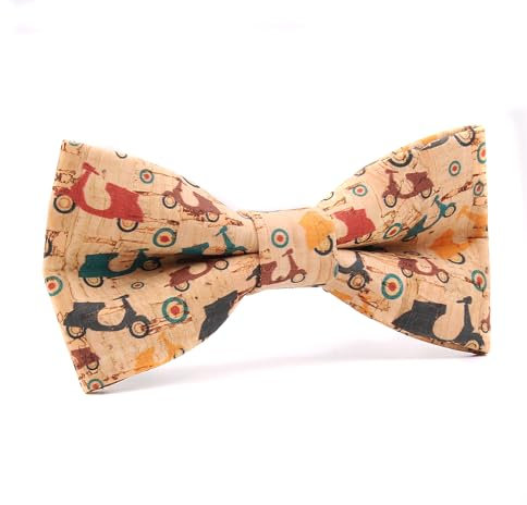 Pajarita Hombre Hecha a Mano en España con Corcho natural | Vegana y original | Serás el rey de la fiesta.(Scotta)