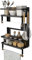 HUOLE Étagère Réfrigérateur 5 Étagèresr Étagère à Épices,Magnétique Étagère à Épices Porte-Épices Organisateur de Réfrigérateur Economie Espace pour la Cuisine(40 * 30 * 11 CM (Noir))