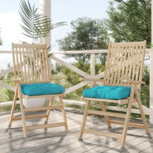 Tidyard Kissen für Palettensofa Palettenkissen Palettenauflagen Stuhlkissen Gartenkissen Sitzkissen Auflage Gartenschaukel-Kissen Rückenkissen Sitzpolster Bankkissen Türkis 60x60x12 cm Stoff