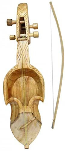 Himalayan Craft Sarangi Traditionelles nepalesisches Volksmusikinstrument, nepalesische Violine für Live-Spiele, 53,3 cm, große Gaine Sarangi, hergestellt in Nepal, ideal zum Spielen von Live-Profis,