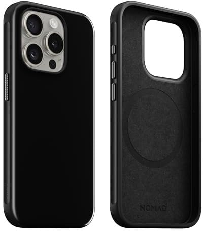 Nomad Sport for iPhone 15 Pro Max Case Slim 6ft Drop Protect Bumper Phone Case, Compatible with MagSafe & Wireless Charging - Black