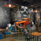 BELOKA Papier Peint Panoramique 3D Mur De Briques Vintage Voiture Squelette Papier Peint 3D Intissé Moderne Décoration Murale