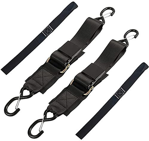 Eduuyvee 2-Pack Boot AnhäNger Spiegel Festbinden Zurrgurte, 2 Zoll X 4 Fuß Verstellbare Spiegel Gurte mit Schnell Verschluss Schnalle