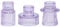 HofferRuffer Candle Holders Set of 3,Glass Votive Tealight Holders for Taper/Pillar/Tealight Candles,Candlesticks for Table Centerpiece, Wedding,Birthday,Gifts（Purple）