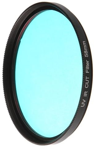 Filtro IR Ajustable Variable Mediante Filtro de Lente de Rayos X for cámaras DSLR/52/55/58/62/67/72/77/82 46/49 mm (Size : 43mm, Color : UV-IR Cut Filter)