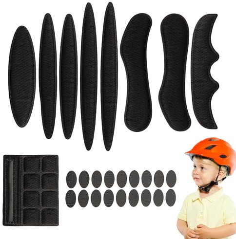 Helmpolster Schaumstoff, 1 Sets Universelle Fahrradhelmpolster, Fahrradhelm Polster Schaumstoffpolster Klettpunkte Kit, Fahrrad Helm Polster, Fahrradhelm Innenpolster für MTB Helm, Motorradhelm