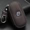 ZGCYK Autoschlüssel hülle Schlüsselmäppchen für Volvo XC40 XC60 XC70 XC90 S40 C30 C70 S80 S90 V40 V60 V90 Schlüsseltasche Autoschlüssel Tasche Schlüsselbund Zubehör,Coffeestyle-A