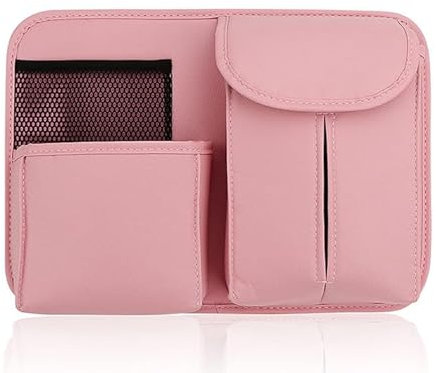 NiuBBao Aufbewahrungstasche mit Mehreren Taschen für Autositzlehnen für Citroen 2 CV Acadiane AMI AMI Electric AX Axel Berlingo BX C-Crosser C-Elysee C-Zero Autositzlehnen-Organizer,Pink