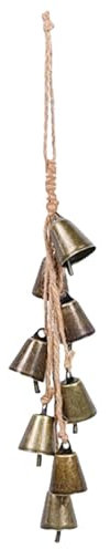 Campanelli di Natale in metallo - Decorazione di campane di retrò, suono chiaro | Decorazione ideale per alberi di Natale, porte d'ingresso, crea un'atmosfera festosa e autentica per le feste