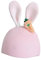 Baoblaze Skihelmüberzug, Sporthelmüberzug, leicht, bequem, lustig, kreativ, Strickmütze, Snowboard- und Skihelm-Zubehör, Rosa Hasenohren
