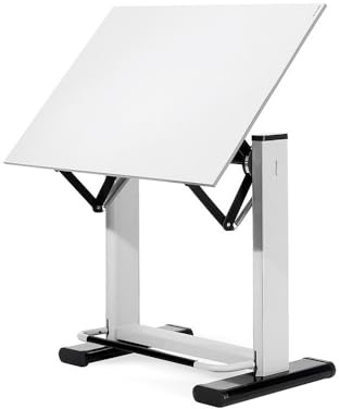 Professioneller Zeichentisch mit Hebel – verstellbar – Brett 90 x 130 cm