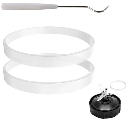 2Pcs silicone seal o-ring gasket replacement parts for nutri ninja blender,Compatible With nutri bullet juicers rubber ring Accessories,for 10 cm/3.9 inch diameter BL492UK BL480D BL682UK BL680 BL910