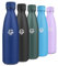 Gourde Inox 500ml, Gourde Isotherme sans BPA, Gourde Métal Étanche Réutilisable, Bouteille Isotherme Double Paroi pour Sport, Bureau, École, Randonnée, Yoga, Gym, Voyage, Enfant, Adulte, Outdoor