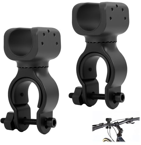 2 Pcs Universal Crutches Stick Bracket Accessories, Durable Cane Holder, Wheelchair Crutch Holder, for Drive Rollator, Walker, and Mobility Aids, Adjustable with 360-Degree Rotation Feature