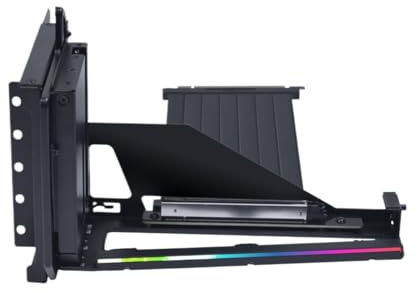 Kompatibel mit Lian-Li ATX Vertical GPU Holder Kit, Multi-Direction-Anpassung, PCIe 5.0 x16 200 mm Riser-Kabel(Black)
