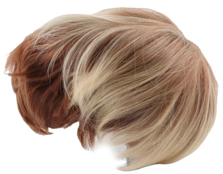 Irishom Blonde Perücke, Kurze Geschichtete Natürliche Synthetische Hitzebeständige Perücken, Cosplay mit Perückenkappe für Männer