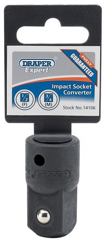 Draper 14106 1/2-Inch Female to 3/4-Inch Male Impact Socket Converter