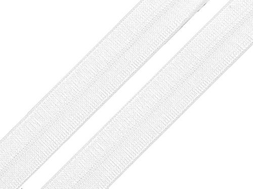 Schnoschi 2 Meter elastisches Einfassband 18 mm weiß