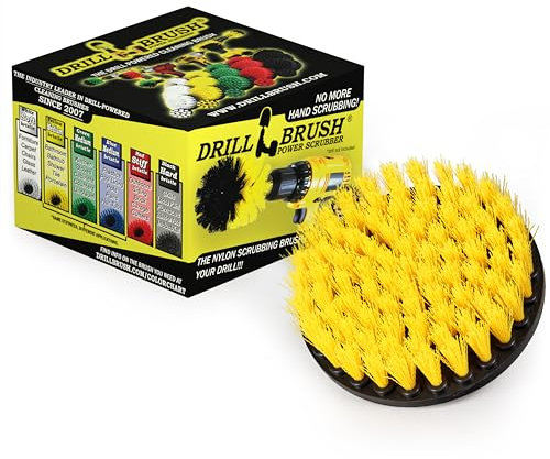 5-Zoll-Durchmesser Drill Powered Bürste Mit Quarter Inch Schnellwechselwelle