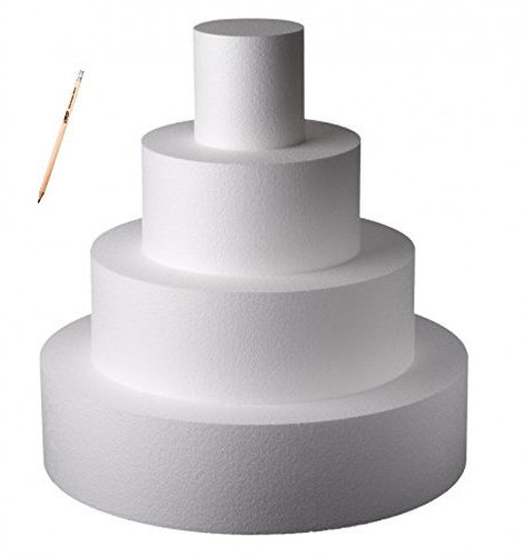 Poliart Cake Mania Base per Torta Circolare in POLISTIROLO H 10 CM Diametro Varie Misure (Diametro 20 cm)