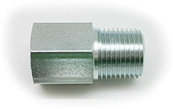 Autobahn88 Rostfreier Stahl-Schlauchanschluss - M16 x 1,5 Buchse auf M16 x 1,5 Stecker - Sechskant 22, L=43 mm (1,7 Zoll) (Code: FTM525)