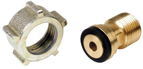Raccordo Diretto per Bombola di Butano con Uscita Filettata 3/8 Maschio a Sinistra - Accessori Professionali per Bombola del Gas - Sicurezza Garantita - EXPRESS