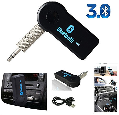 REY Mini Receptor de Música para Coche con Bluetooth, Manos Libres Inalámbrico