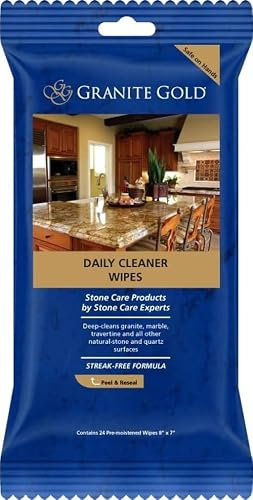 Granite Gold GG0057 Daily Cleaner Wipes, Non-Toxic
