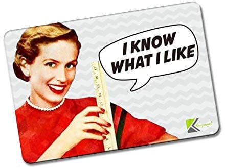 Kruzroyal FM173 I KNOW WHAT I LIKE/ADULT/RUDE Novelty Funny Gift Idea Glossy Rectangle Metal Fridge Magnet