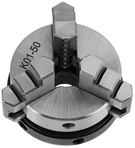 Tubayia Präzisions Dreibackenfutter Drehbankfutter Backenfutter für Drechselbank, Ø 50 mm