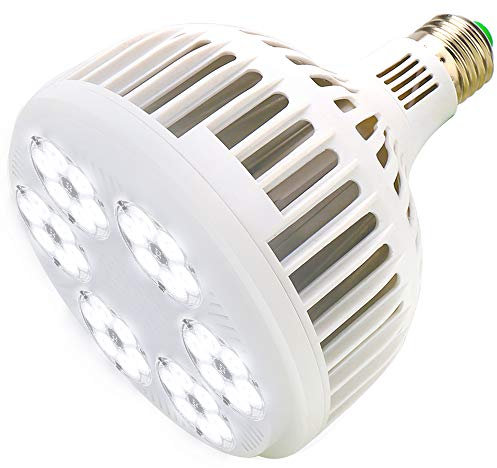 MILYN 150W LED Lampada per Piante E27 Bianco Spettro Completo Lampe de Croissance pour Plantes 36 LEDs Grow Light per Giardino, Serra, Acquario, Piante D'appartamento, Semi, Ortaggi, Fiori