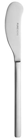 Puresigns ONE Extra - 2er Set Buttermesser mit mattiertem Finish, Perfekte Handhabung, Ideal für Brot und Brötchen, Präsentiert in eleganter Geschenkverpackung