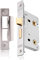 XFORT® Polished Chrome Bathroom Lock 75mm for Internal Wooden Doors, Mortice Door Lock for Bathroom, Door Latch Mechanism and Thumbturn Locking Door Security, CE Approved and Fire Rated Protection.