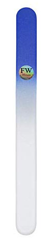 Lima de uñas para bebé de Fulgent World Original Glass Baby Nail File Checa Original Vidrio Templado (Azul)