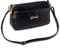 Damen Umhängetasche Kleine Elegant Geprägtes das Muster Schultertasche Tasche Leichte PU Leder Handtasche Schwarz