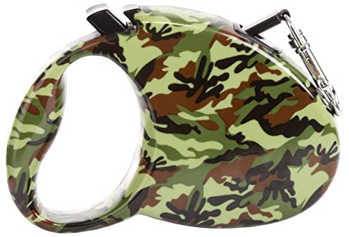 Brandsseller Hundeleine | Ausziehbare Laufleine | Moderne Designs | Geeignet für große und kleine Hunde (5 Meter, Camouflage)