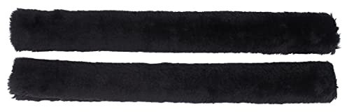 QHP Zügelschoner Kunstfell mit Klettverschluss (45 cm, schwarz)