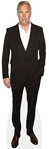 Kevin Costner (Black Suit) Pappaufsteller lebensgross