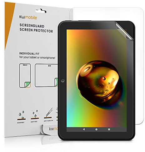 kwmobile 2X Salvapantallas Compatible con Amazon Fire 7 7 (2022) - Protector de Pantalla Transparente para Tablet