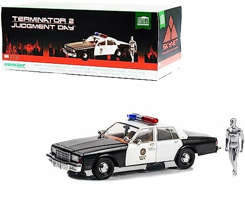 Greenlight Collectibles- Miniaturauto zum Sammeln, 19105, Schwarz/Weiß