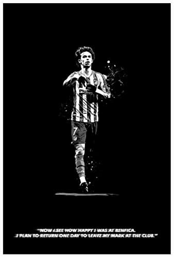 BLIJR Puzzle für 200 Teile Legendärer Fußball-Fußballer Joao Felix Holz Puzzlespiel Erwachsenen und Kinder puzzle Poster 200 Piece 13.7x9.8inch(35x25cm) Kein Rahmen